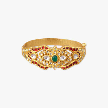 Heirloom Glow Open Polki Bangle