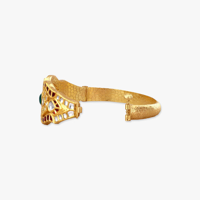 Heirloom Glow Open Polki Bangle 2