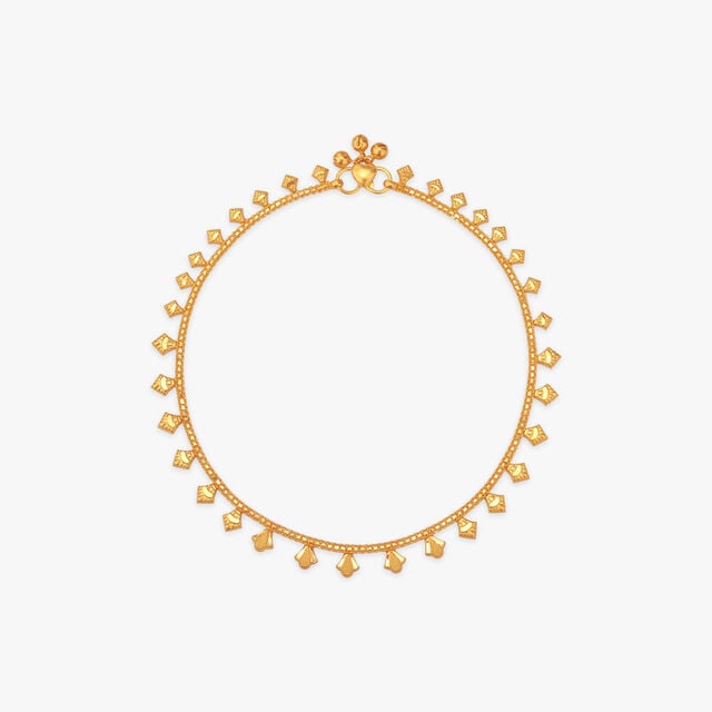 Dancing Glow Gold Anklet