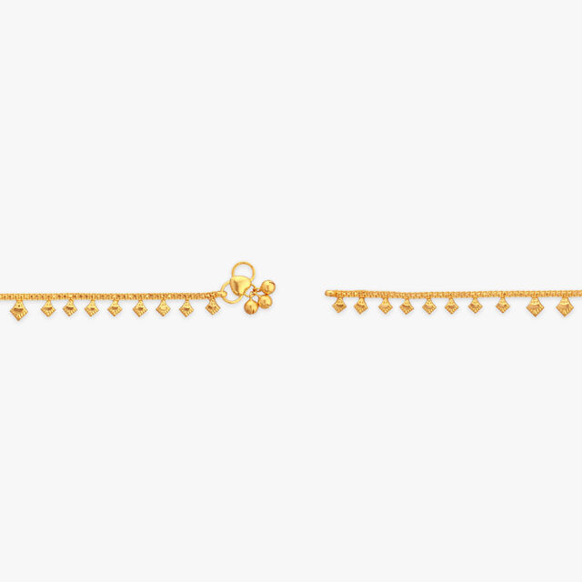 Dancing Glow Gold Anklet