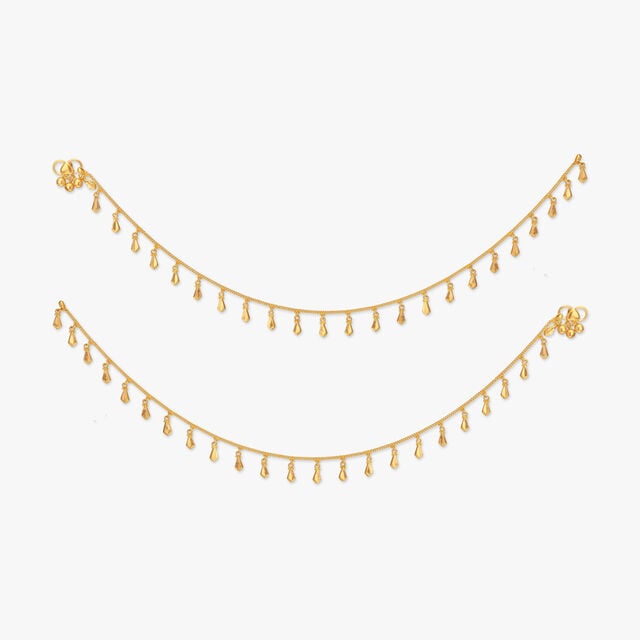 Sunlit Grace Gold Anklet