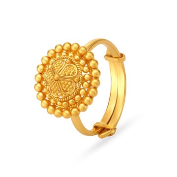 Classical Floral Gold Ring