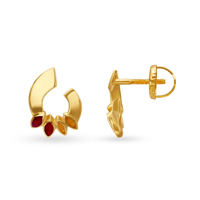 Bewitching Gold Pendant and Earrings Set 4