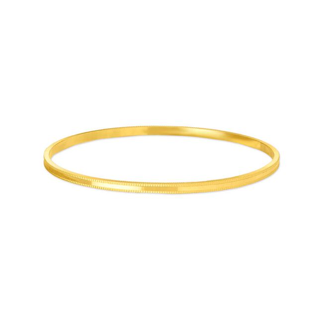 Minimalistic Gold Bangle 2