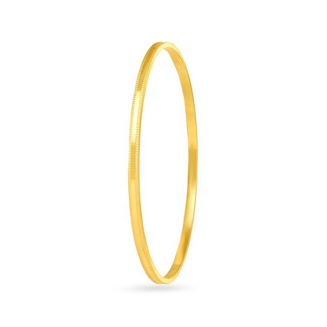 Minimalistic Gold Bangle 3