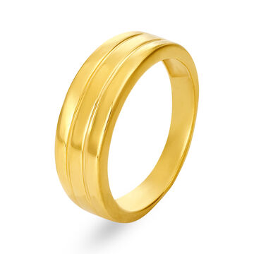 Simple 22 Karat Yellow Gold Finger Ring