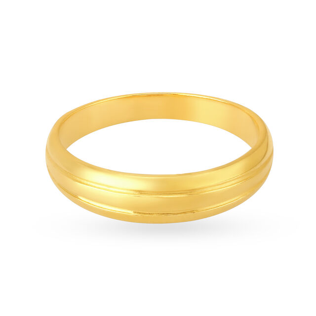 Delicate 22 Karat Yellow Gold Finger Ring
