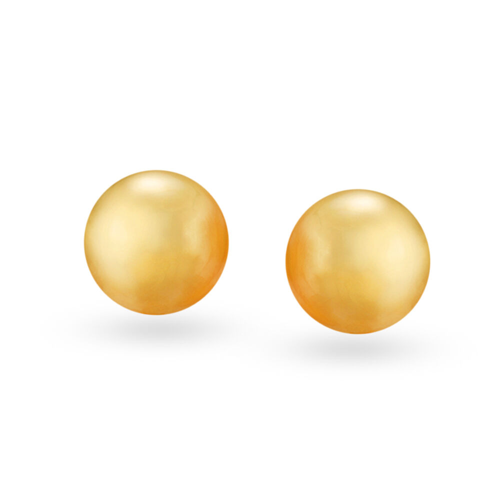 Circle gold stud earrings cheap