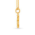 Classic Gold Pendant with Ganesha Design 2