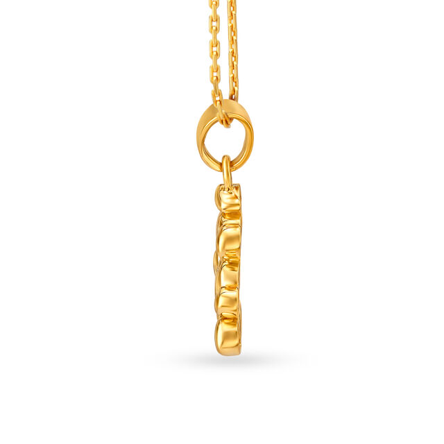 Classic Gold Pendant with Ganesha Design 2
