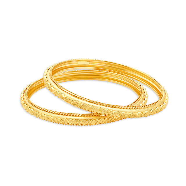 Delicate Rawa Work Gold Bangle 