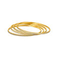 Modish Yellow Gold Square Bangles,,hi-res 