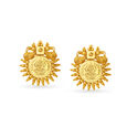 Divine Gold Lakshmi Kasu Stud Earrings 2