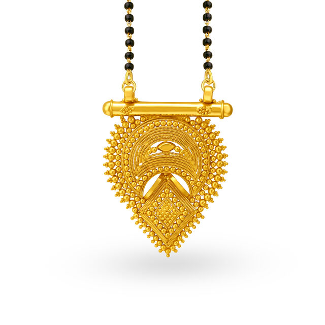 Ornate Gold Mangalsutra Pendant 