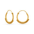 Charming Gold Hoop Bali Earrings,,hi-res 3