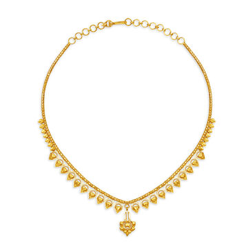 Charming Gold Necklace for the Kannadiga Bride