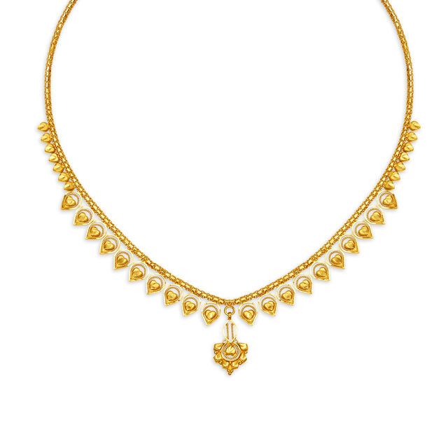 Charming Gold Necklace for the Kannadiga Bride,,hi-res 2