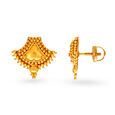 22 Karat Gold Stylised Triangle Studs 2