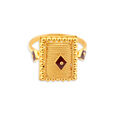 Magnificent 22 Karat Yellow Gold Rectangle Ring,,hi-res 4