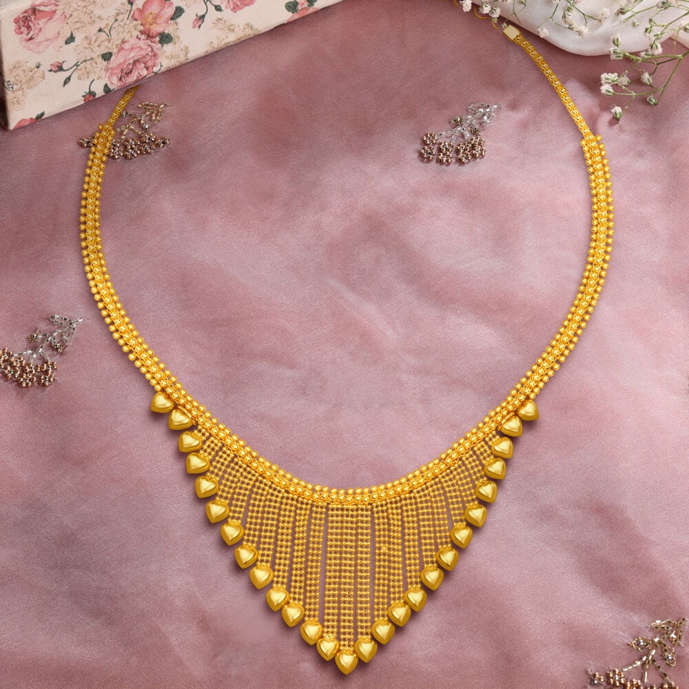Buy Ethereal Gold Necklace Set for the Bengali Bride at Best Price Tanishq US