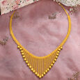 Ethereal Gold Necklace Set for the Bengali Bride,,hi-res 