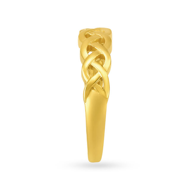 Braid Pattern Gold Ring 3
