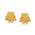 Beautiful Yellow Gold Trapezoid Necklace and Earrings Set 3