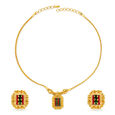 Glimmering Gold Necklace Set,,hi-res 