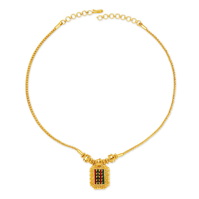 Glimmering Gold Necklace Set,,hi-res 2