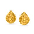 Opulent Gold Stud Earrings,,hi-res 