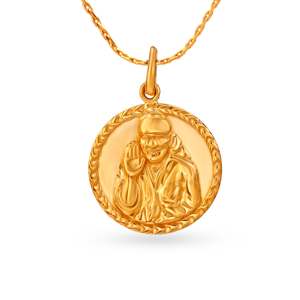 Buy Sai Baba Gold Pendant at Best Price Tanishq UAE