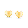 Romantic Heart Pattern Stud Earrings 