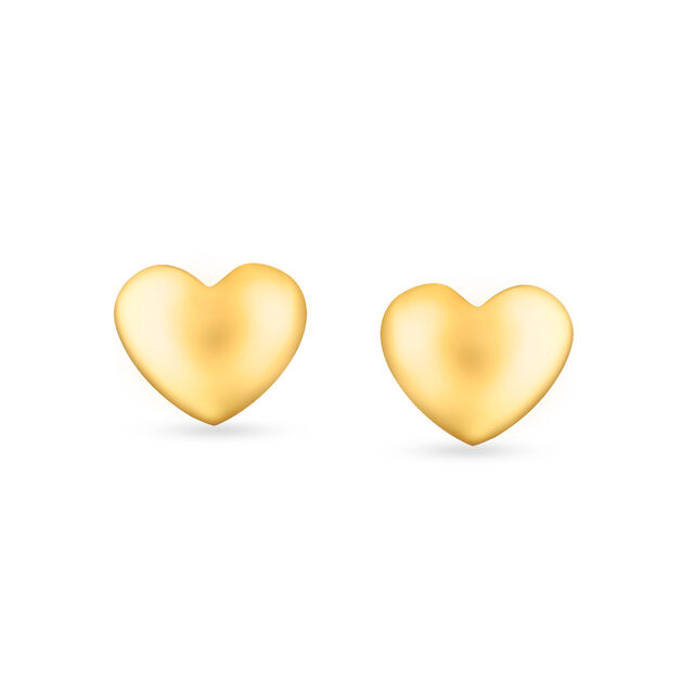Romantic Heart Pattern Stud Earrings 