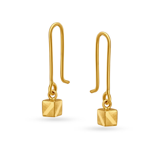 Dainty Cubes Hoop Earrings,,hi-res 