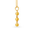 Dainty 22 Karat Yellow Gold Bead Pendant,,hi-res 2