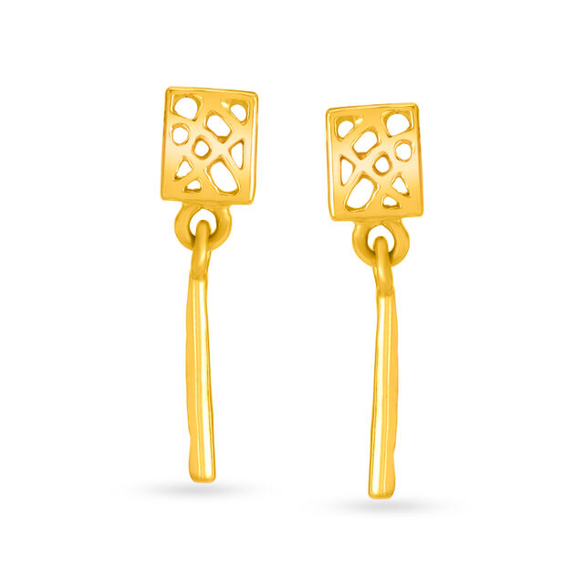 Kids Artistic Gold Drop Earrings,,hi-res 