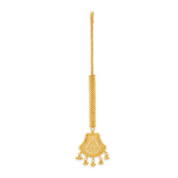 Radiant Gold Maang Tikka for All Indian Brides