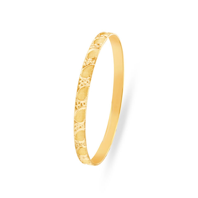 Cultured Yellow Gold Carved Bangles 2