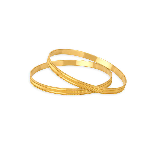 Sleek Minimalist Gold Bangles