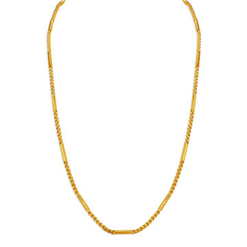 Luxurious Yellow Gold Varied Box Chain