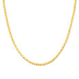 Ageless Yellow Gold Carved Box Chain 