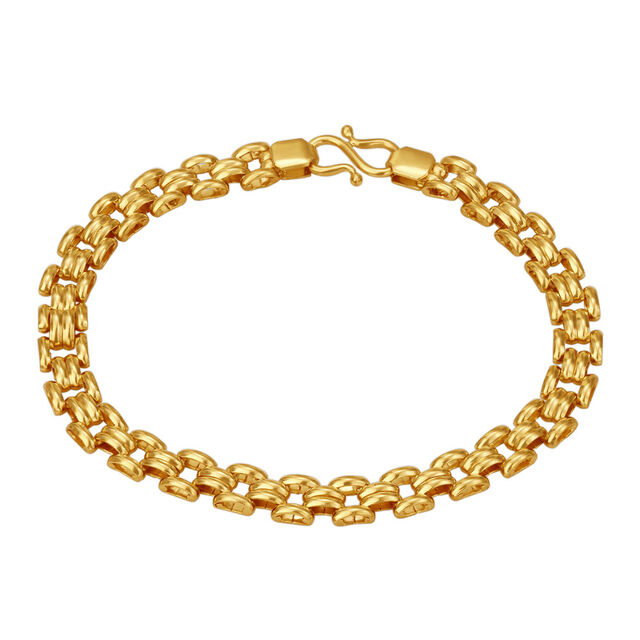 Luxuriant 22 Karat Yellow Gold Stacked Link Bracelet,,hi-res 