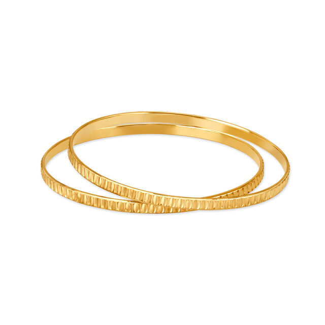 Golden Simplicity Gold Bangles