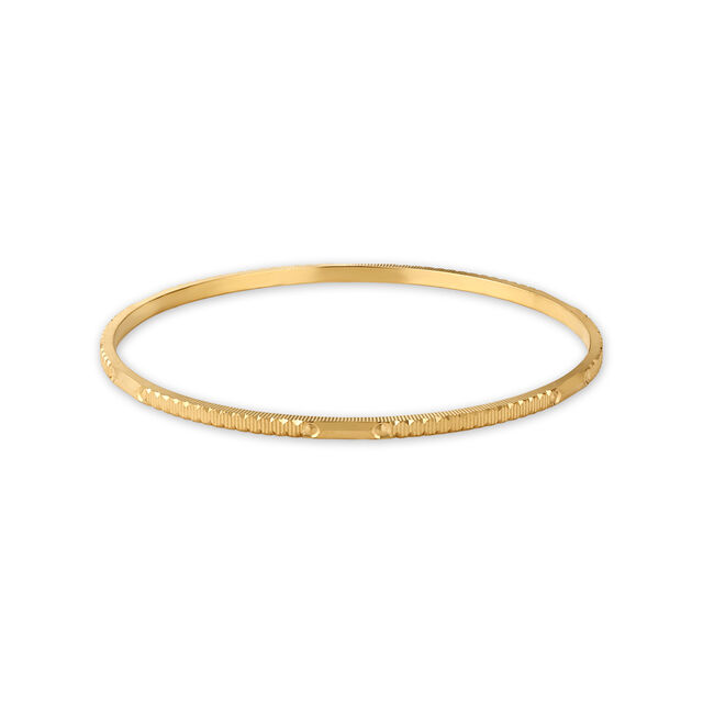 Sleek Glossy Gold Bangle,,hi-res 