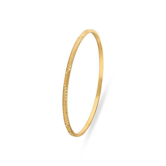 Sleek Glossy Gold Bangle,,hi-res 2