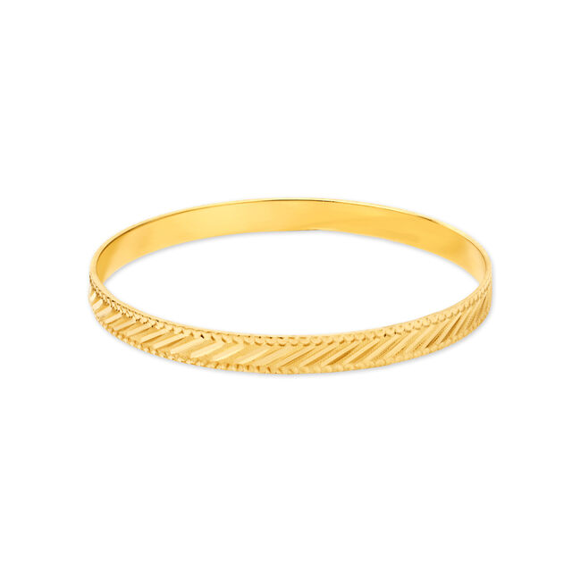 Slender Gold Bangle 2