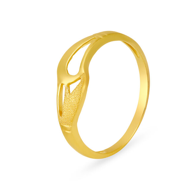Elegant 22 Karat Yellow Gold Finger Ring,,hi-res