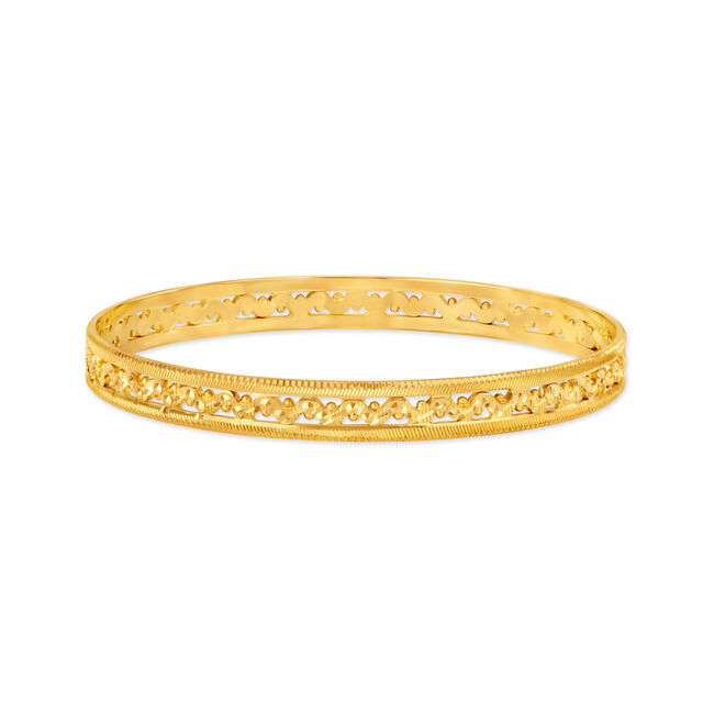 Rococo Yellow Gold Carved Bangles,,hi-res 2
