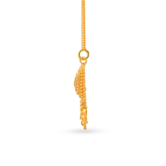 Riveting Rawa Work Gold Pendant 2
