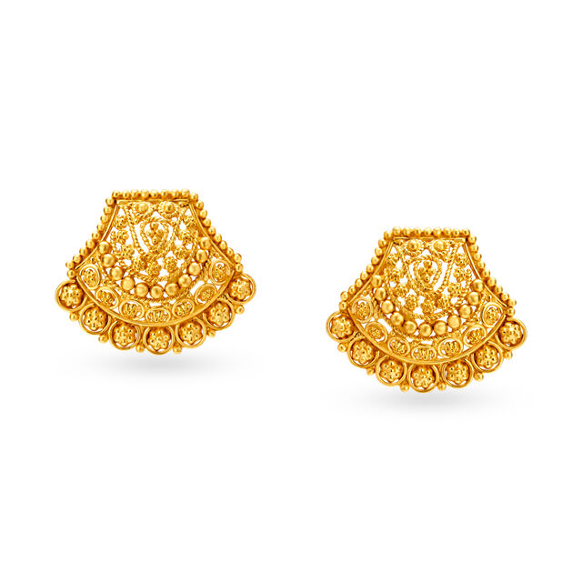 Magnificent Gold Necklace and Earrings Set 4